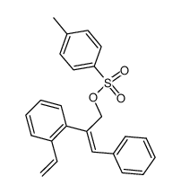 Toluene-4-sulfonic acid (Z)-3-phenyl-2-(2-vinyl-phenyl)-allyl ester结构式