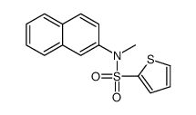 N-methyl-N-naphthalen-2-ylthiophene-2-sulfonamide Structure