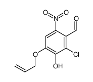 2-chloro-3-hydroxy-6-nitro-4-prop-2-enoxybenzaldehyde Structure