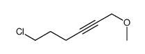 6-chloro-1-methoxyhex-2-yne结构式