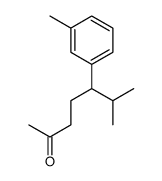 6-methyl-5-(3-methylphenyl)heptan-2-one Structure