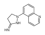 2-quinolin-5-yl-3,4-dihydropyrazol-5-amine Structure