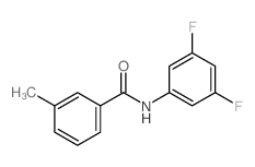 N-(3,5-Difluorophenyl)-3-methylbenzamide结构式