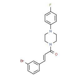 3-(3-BROMOPHENYL)-1-[4-(4-FLUOROPHENYL)PIPERAZINO]-2-PROPEN-1-ONE Structure