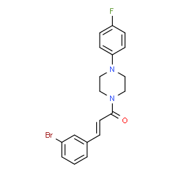 3-(3-BROMOPHENYL)-1-[4-(4-FLUOROPHENYL)PIPERAZINO]-2-PROPEN-1-ONE结构式