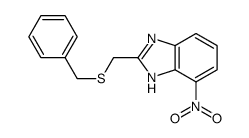 2-(benzylsulfanylmethyl)-4-nitro-1H-benzimidazole Structure