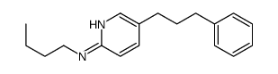 N-butyl-5-(3-phenylpropyl)pyridin-2-amine结构式