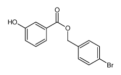 (4-bromophenyl)methyl 3-hydroxybenzoate结构式