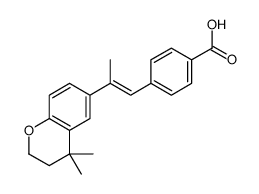 4-[(E)-2-(4,4-dimethyl-2,3-dihydrochromen-6-yl)prop-1-enyl]benzoic acid结构式