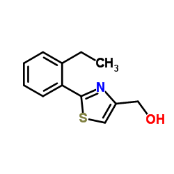 [2-(2-Ethyl-phenyl)-thiazol-4-yl]-methanol结构式