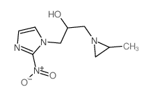 1H-Imidazole-1-ethanol, alpha-((2-methyl-1-aziridinyl)methyl)-2-nitro- Structure