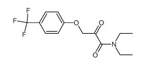 N,N-diethyl-3-(4-trifluoromethylphenoxy)-2-oxopropanamide Structure