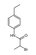 2-bromo-N-(4-ethylphenyl)propanamide结构式
