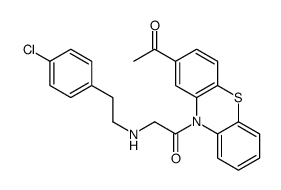 1-(2-acetylphenothiazin-10-yl)-2-[2-(4-chlorophenyl)ethylamino]ethanone Structure