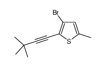 3-bromo-2-(3,3-dimethylbut-1-ynyl)-5-methylthiophene Structure
