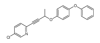 5-chloro-2-[3-(4-phenoxyphenoxy)but-1-ynyl]pyridine Structure