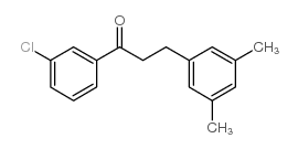 3'-CHLORO-3-(3,5-DIMETHYLPHENYL)PROPIOPHENONE结构式