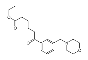 ETHYL 6-[3-(MORPHOLINOMETHYL)PHENYL]-6-OXOHEXANOATE结构式