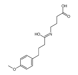 4-[4-(4-methoxyphenyl)butanoylamino]butanoic acid结构式