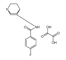 N-(1-azabicyclo[2.2.2]octan-3-yl)-4-fluorobenzamide,oxalic acid Structure