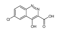 3-Cinnolinecarboxylic acid, 6-chloro-4-hydroxy结构式