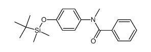 N-(4-((tert-butyldimethylsilyl)oxy)phenyl)-N-methylbenzamide结构式