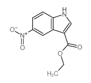 ethyl 5-nitro-1H-indole-3-carboxylate结构式