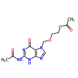 2-[(2-acetamido-6-oxo-3H-purin-7-yl)methoxy]ethyl acetate图片