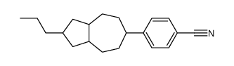 4-(2-propyl-1,2,3,3a,4,5,6,7,8,8a-decahydroazulen-6-yl)benzonitrile Structure