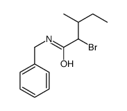N-benzyl-2-bromo-3-methylpentanamide结构式