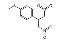 1-(1,3-dinitropropan-2-yl)-4-methylsulfanylbenzene结构式