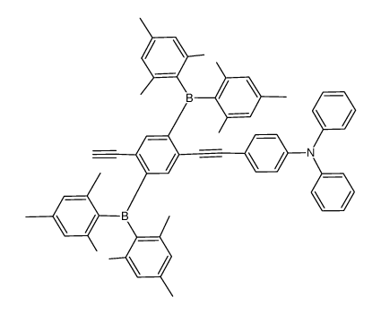 1-ethynyl-2,5-bis(dimesitylboryl)-4-[4-(N,N-diphenylamino)phenylethynyl]benzene Structure