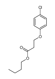 butyl 3-(4-chlorophenoxy)propanoate结构式