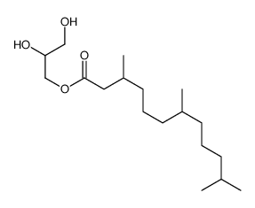 2,3-dihydroxypropyl 3,7,11-trimethyldodecanoate结构式
