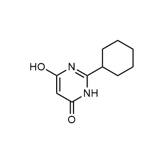 2-Cyclohexyl-6-hydroxypyrimidin-4(3H)-one Structure