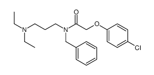 N-benzyl-2-(4-chlorophenoxy)-N-[3-(diethylamino)propyl]acetamide结构式