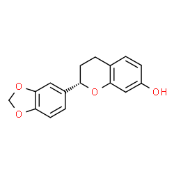 2α-(1,3-Benzodioxole-5-yl)chroman-7-ol Structure