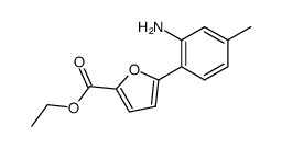 ethyl 5-(2-amino-4-methylphenyl)furan-2-carboxylate Structure