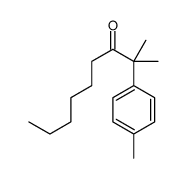 2-methyl-2-(4-methylphenyl)nonan-3-one Structure