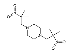 1,4-bis(2-methyl-2-nitropropyl)piperazine Structure