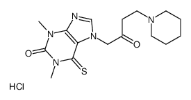 1,3-dimethyl-7-(2-oxo-4-piperidin-1-ylbutyl)-6-sulfanylidenepurin-2-one,hydrochloride结构式
