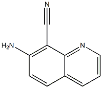 7-aminoquinoline-8-carbonitrile Structure