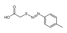 p-tolyldiazenylmercapto-acetic acid Structure