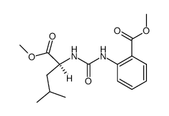 2-[3-((S)-1-Methoxycarbonyl-3-methyl-butyl)-ureido]-benzoic acid methyl ester结构式