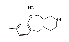 9-methyl-1,2,3,4,12,12a-hexahydro-6H-pyrazino[2,1-c][1,4]benzoxazepine hydrochloride结构式