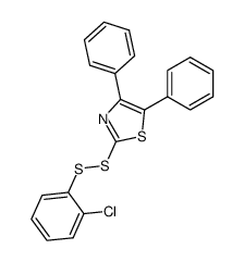 2-(2-chloro-phenyldisulfanyl)-4,5-diphenyl-thiazole Structure