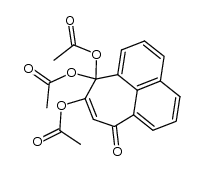9,10,10-Triacetoxycyclohepta[de]naphthalin-7(10H)-on Structure