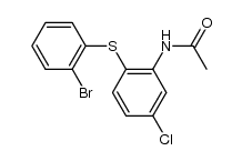 acetic acid-[2-(2-bromo-phenylsulfanyl)-5-chloro-anilide] Structure