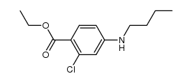 4-butylamino-2-chloro-benzoic acid ethyl ester Structure