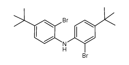 bis(2-bromo-4-tert-butylphenyl)amine结构式